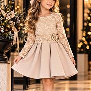 Sváteční šaty Elegance beige