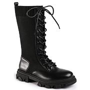 Boots vysoké tkaničkové boty black
