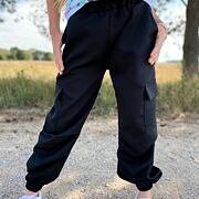 Kapsáčové kalhoty black