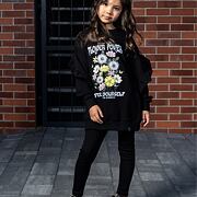 All for kids flower mikina + legíny black