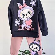 Labubu souprava pudder pink