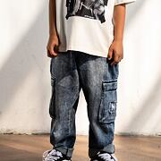 Mash Mnie soft blue denim cargo kapsáče WOLF