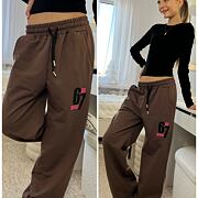 Lounge Six Seven volné tepláky hnědé