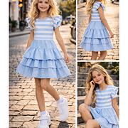 Letní romantic šaty nebeské