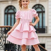 Letní hispánské šaty sweet pink