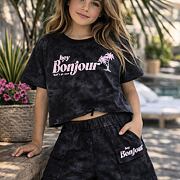 Letní teenage komplet Bonjour black