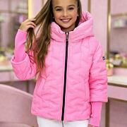 PREMIUM jarní bunda s dlouhými náplety pink