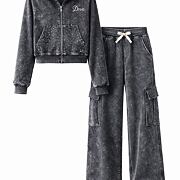 Soft cotton denim teenage souprava DIVA dark