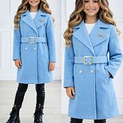 Flaušový kabátek MIA sky blue