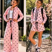 3-dílný puntíkatý set PINK