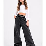 MIA STREET soft denim široké kalhoty