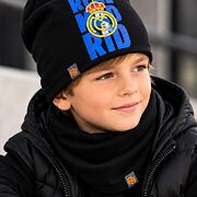 Čepice s nákrčníkem Real Madrid černá