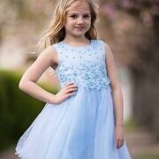 Slavnostní šaty pro družičky Aurora modré