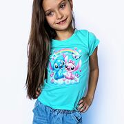 Lilo & Stitch triko rainbow mint