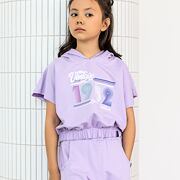 All for kids hoodie blůza vintage lila