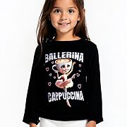 Ballerina Cappuccina blůzka na stahování černá