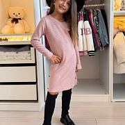Podzimní šaty pink