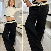 Zateplené volné dark džíny LUI