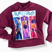 Huntrix mikina bordo