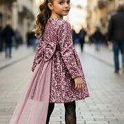 Maxi BOW flitr šaty pink