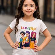 Huntrix GIRLS triko bílé