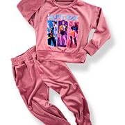 Demon Hunters soft velur souprava old pink