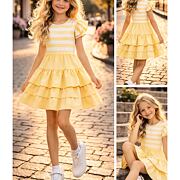 Letní romantic šaty žluté