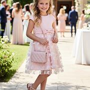 Motýlkové šaty růžové