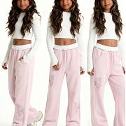 Růžové butterfly tepláky