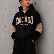 Zateplená mikina Chicago black