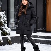 Zimní kabát Fashion černý