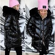 Zimní kabát black/pink
