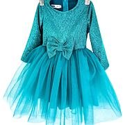 PREMIUM turquoise tylové šaty