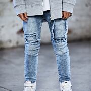 Mash Mnie soft denim jogger blue