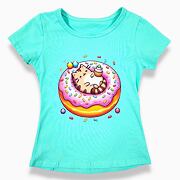 Pusheen donut triko mint