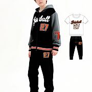 Baseball 3-dílný set black