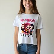 Huntrix triko bílé