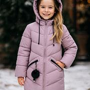 Zimní kabát Lily fialový