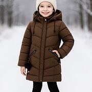 Zimní kabát Lily chocolate