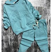 New York tepláková souprava ice tyrkys