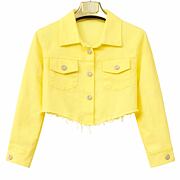 Sunshine crop denim bunda