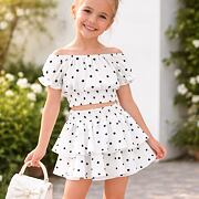 Puntíkatý letní set WHITE