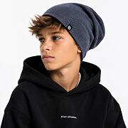 Dvojitá stretch beanie modrý melír