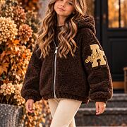 Teddy mikina college chocolate