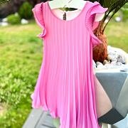 Plisované šaty barbie pink