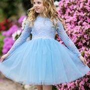 Princess krajkové šaty s maxi tylovou sukní Frozen