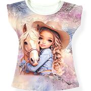 Žebrované triko cowgirl blond