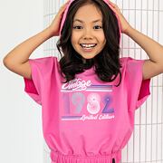 All for kids hoodie blůza vintage pink