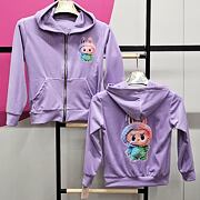 Labubu soft velur mikina COLORS fialová