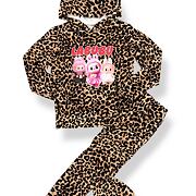 Labubu soft velur souprava leopard